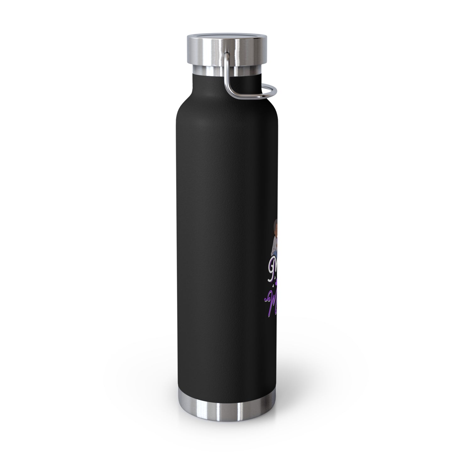 Insulated Water Bottle - "Mom is the Missing Link" Design