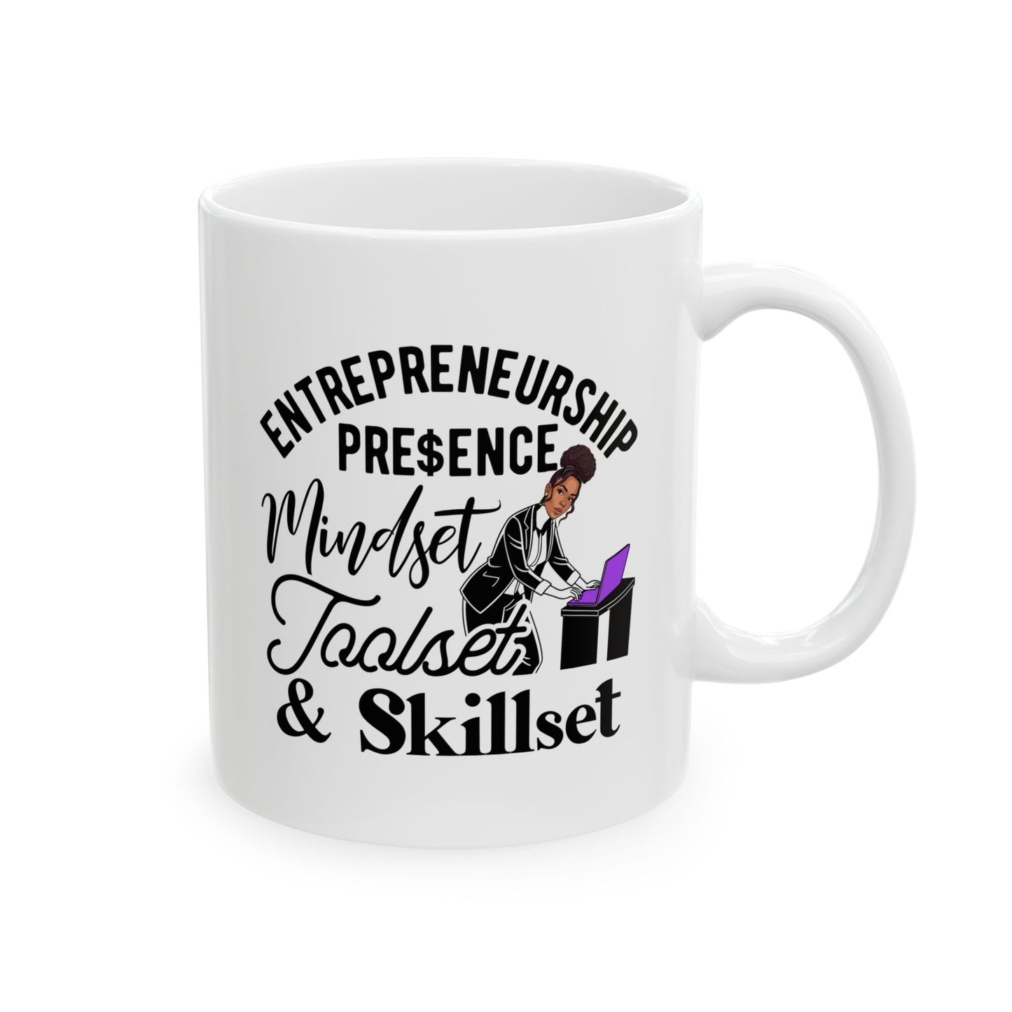 Entrepreneurship Ceramic Mug - 11oz & 15oz, Perfect Gift for Business Enthusiasts