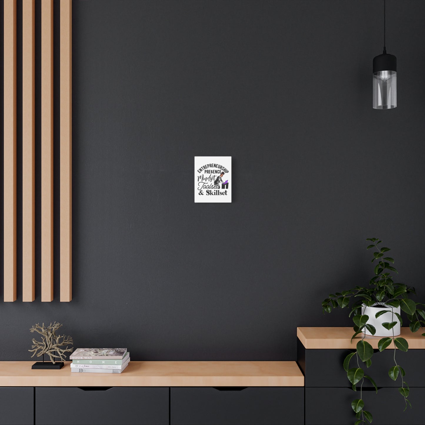 Entrepreneurship Mindset Canvas Wall Art - Inspirational Decor for Business Owners