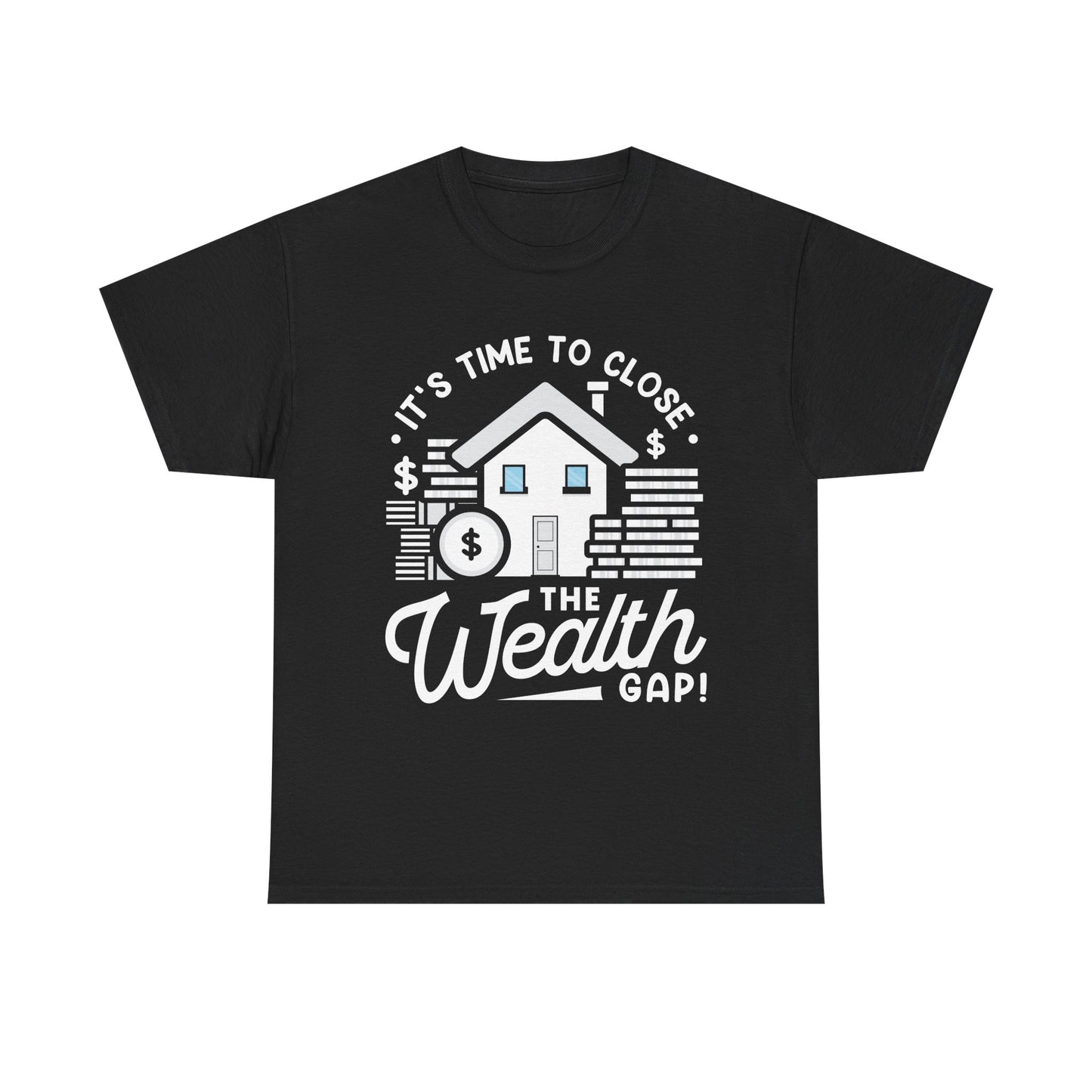Wealth Gap Awareness Unisex Heavy Cotton Tee - Close the Wealth Gap!