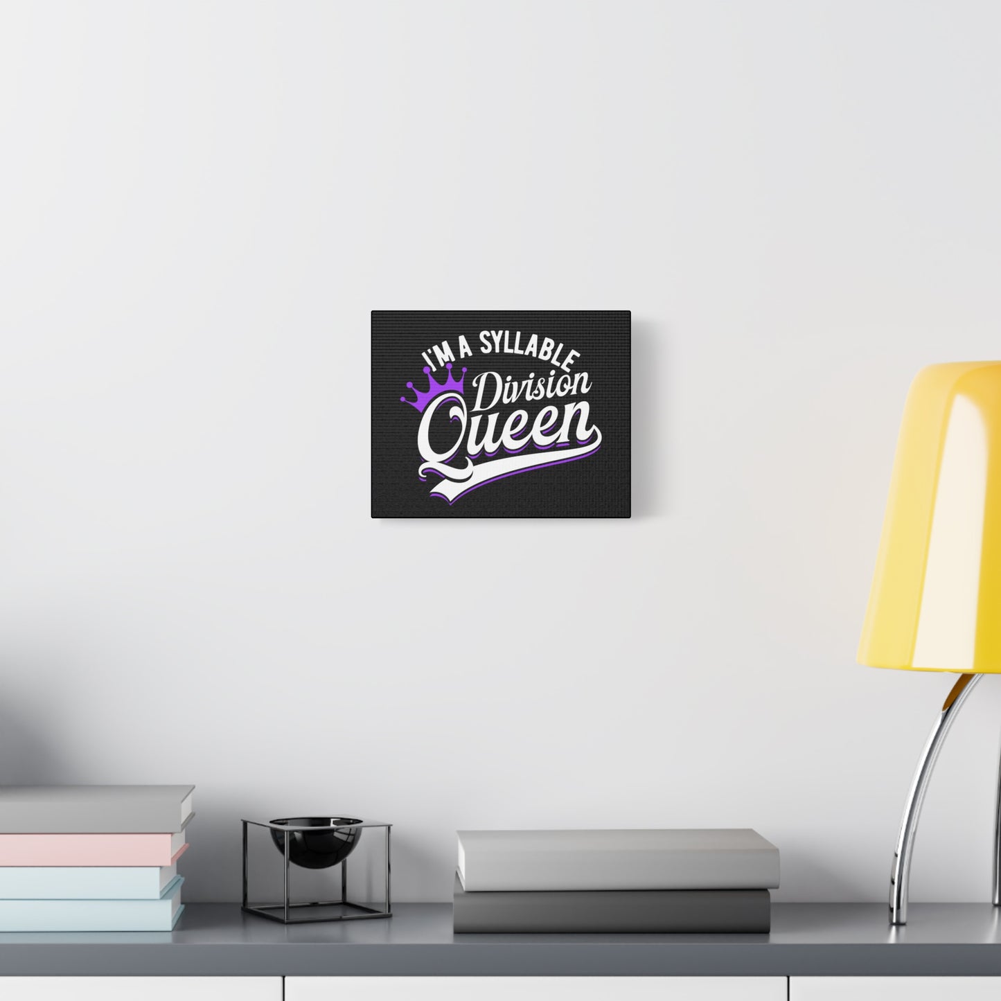 Syllable Division Queen Canvas Art - Stylish Decor for Literacy Lovers
