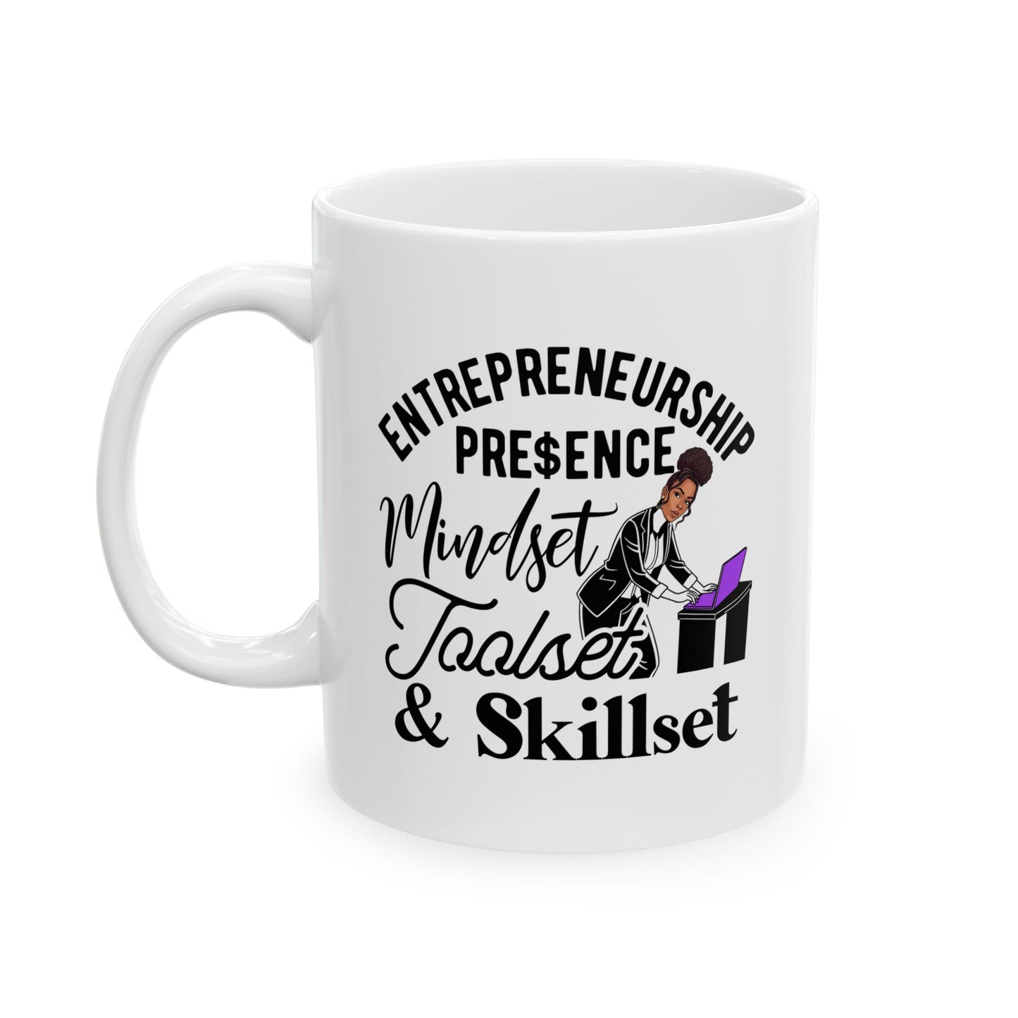 Entrepreneurship Ceramic Mug - 11oz & 15oz, Perfect Gift for Business Enthusiasts