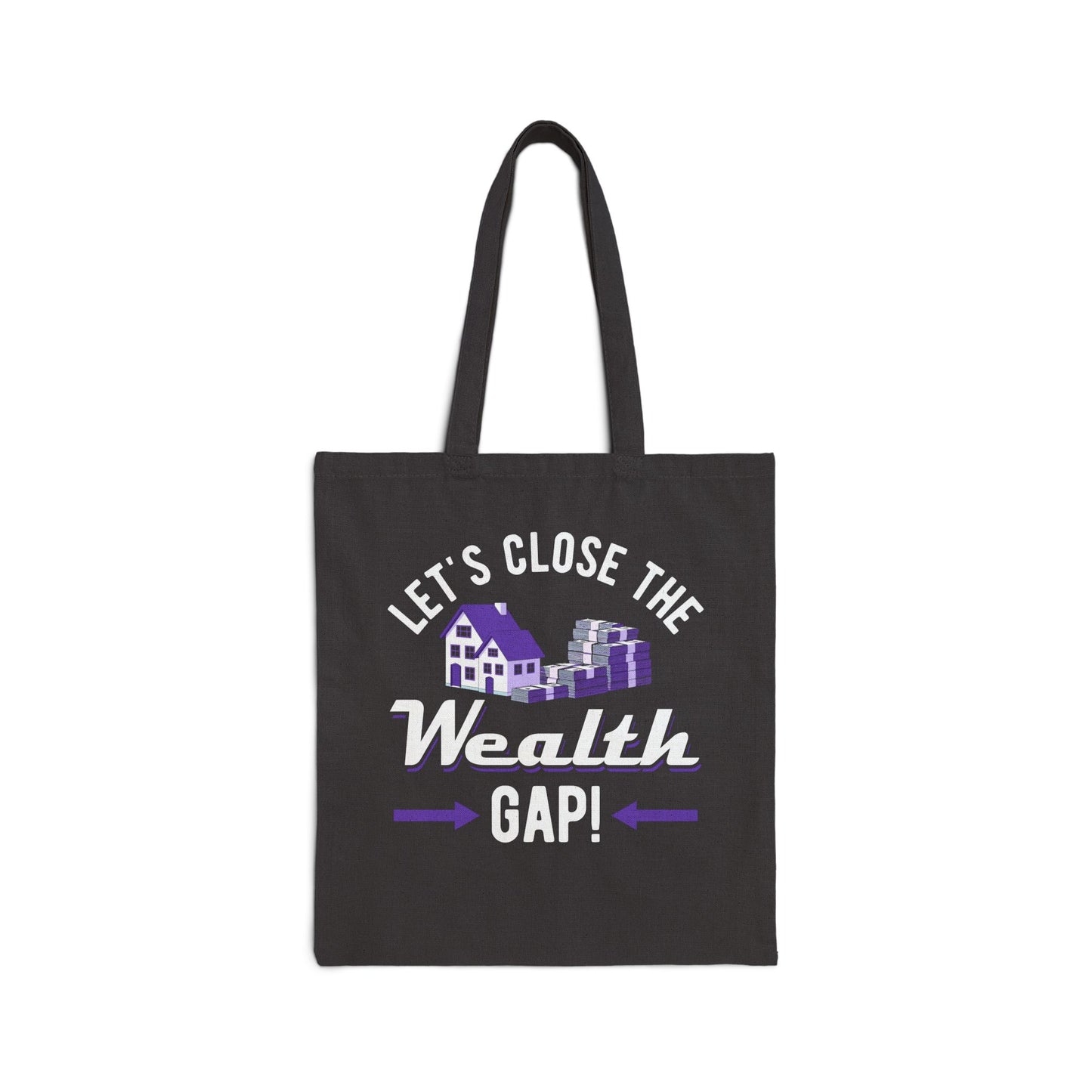 Wealth Gap Awareness Cotton Canvas Tote Bag