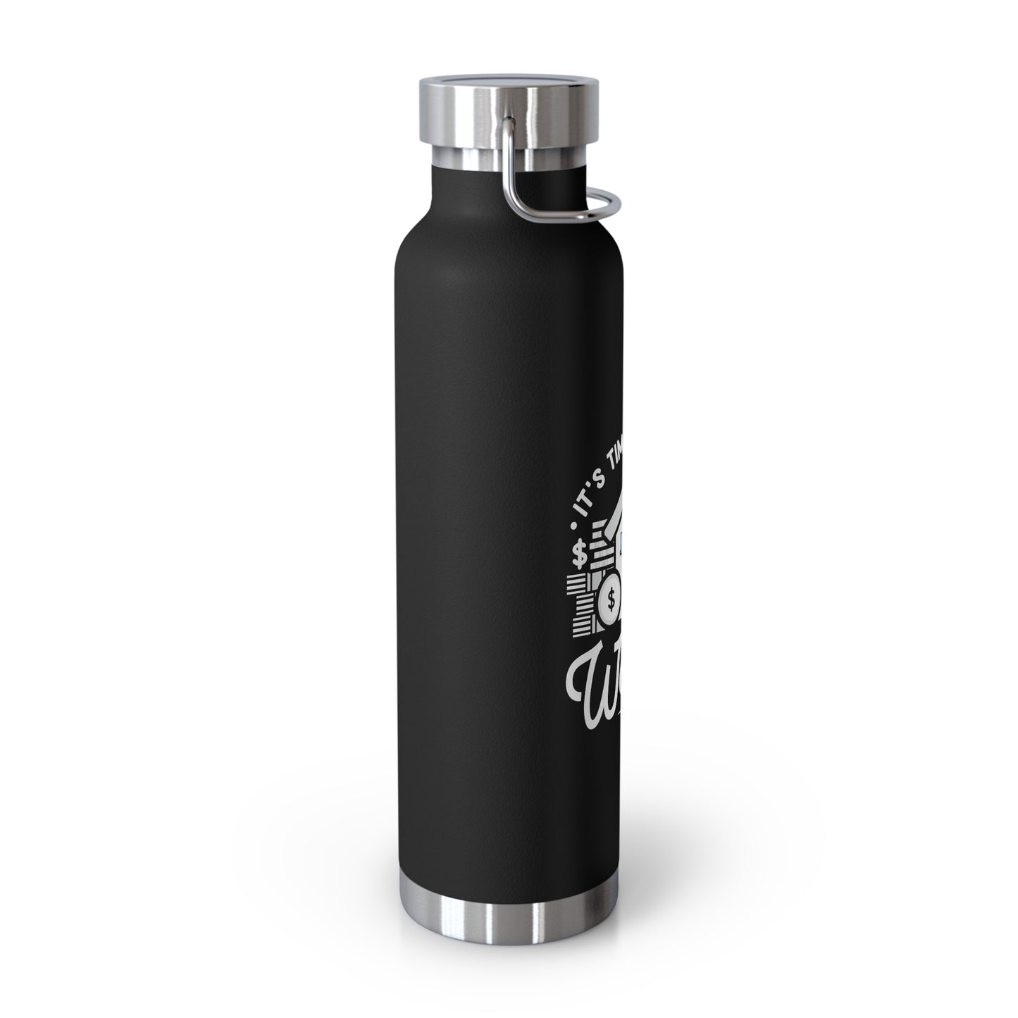 Wealth Gap Insulated Water Bottle - 22oz Copper Vacuum Flask