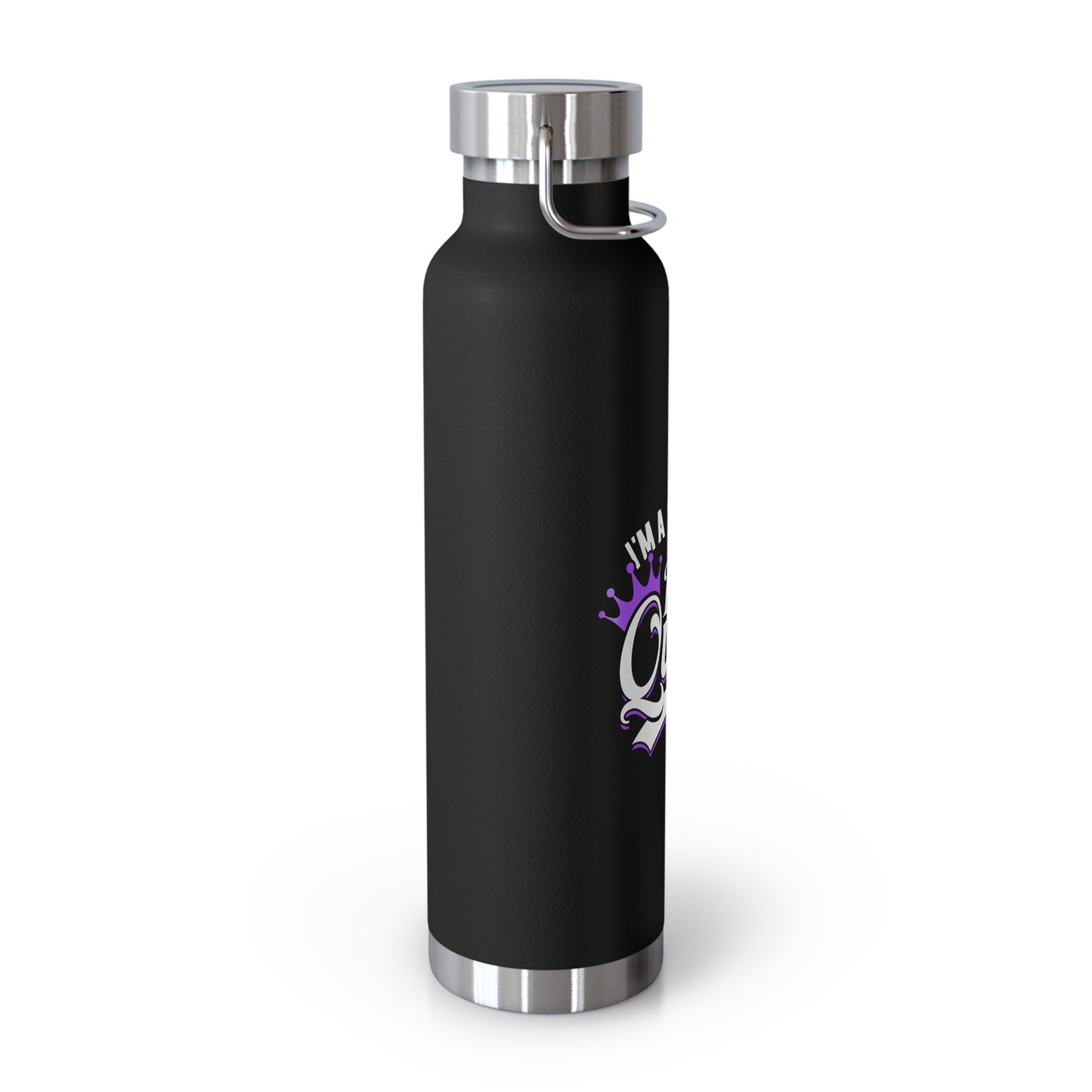 Vacuum Insulated Water Bottle - "I'm a Syllable Queen" - 22oz