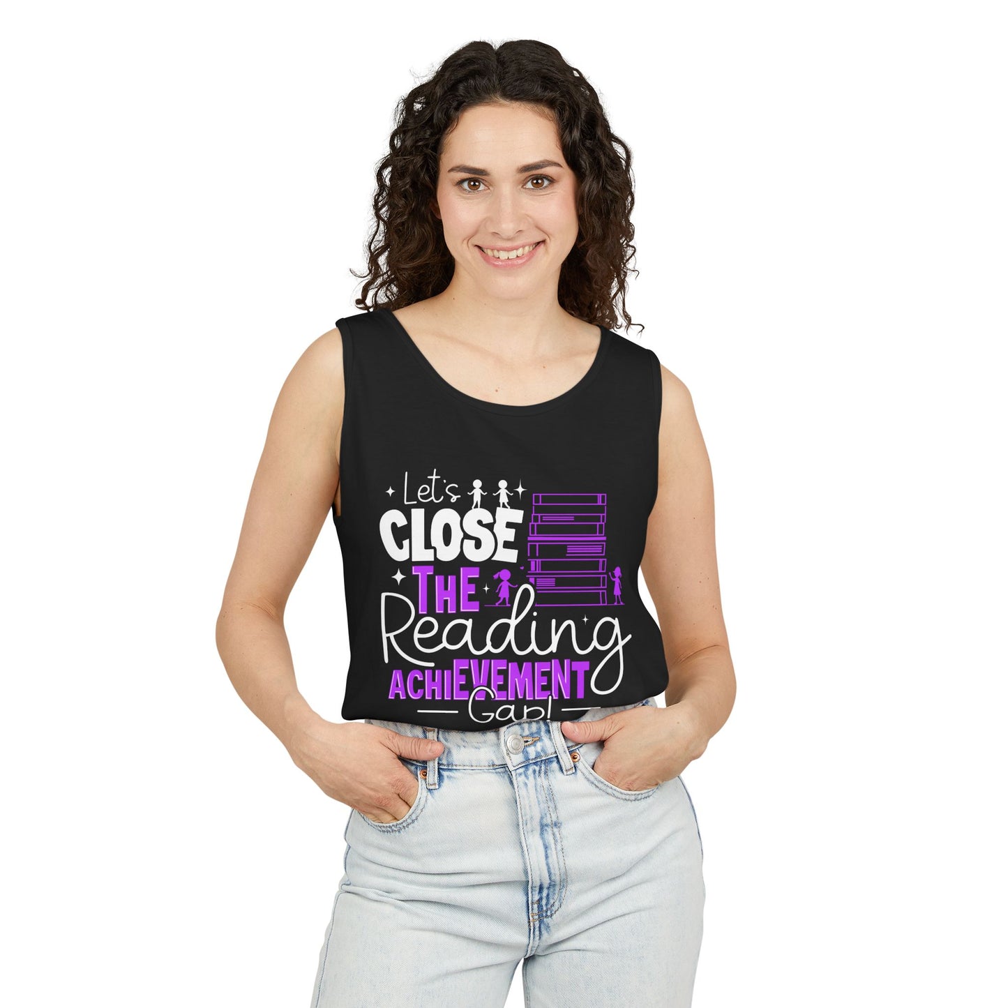 Empowerment Unisex Tank Top - Close the Reading Achievement Gap!
