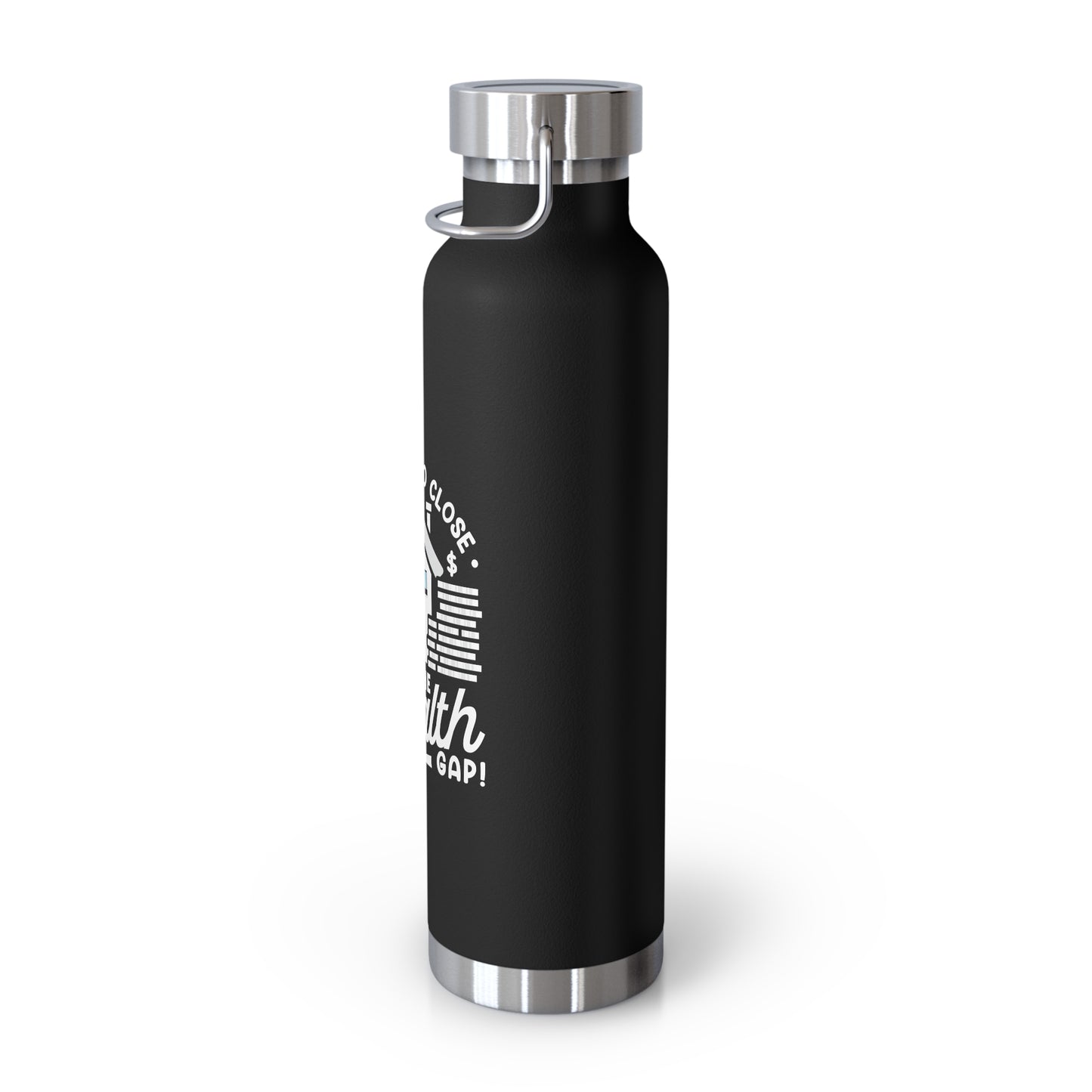 Wealth Gap Insulated Water Bottle - 22oz Copper Vacuum Flask