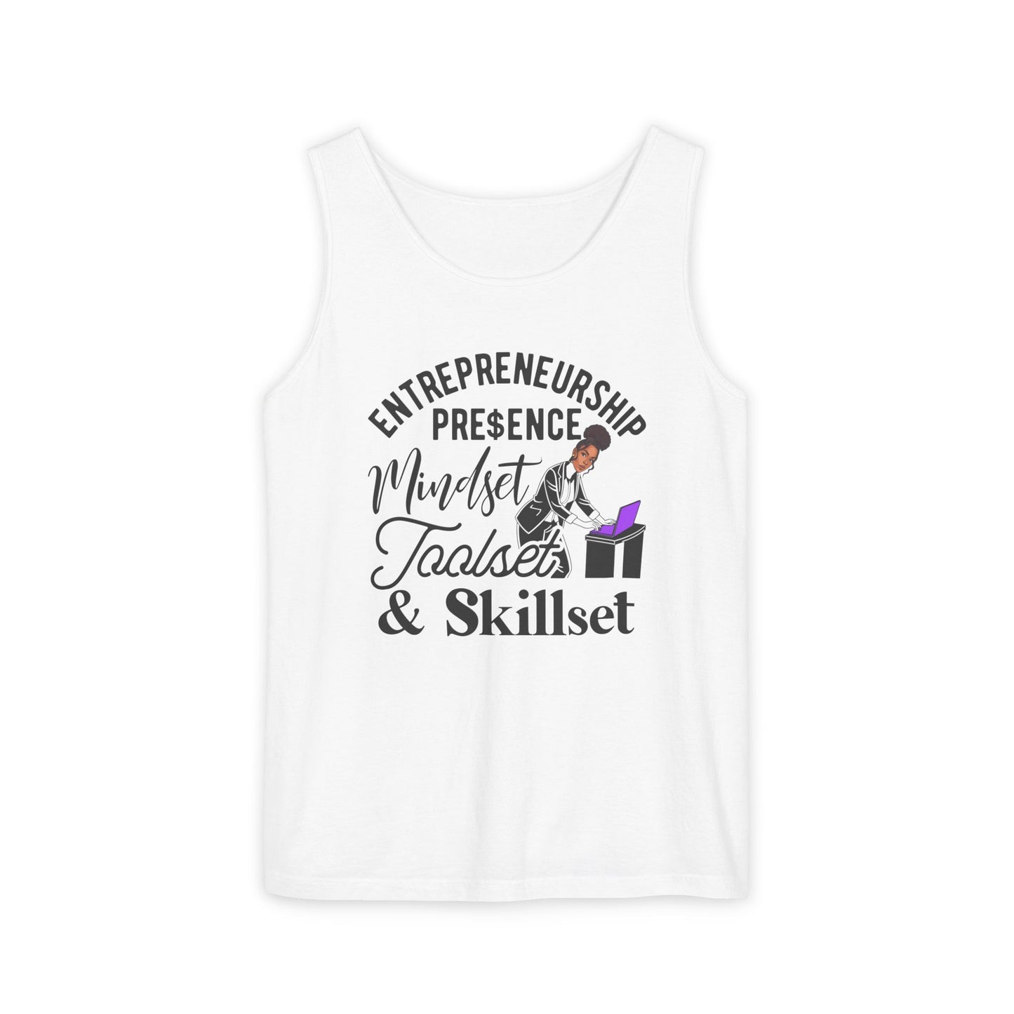Entrepreneurship Mindset Tank Top - Unisex Garment-Dyed
