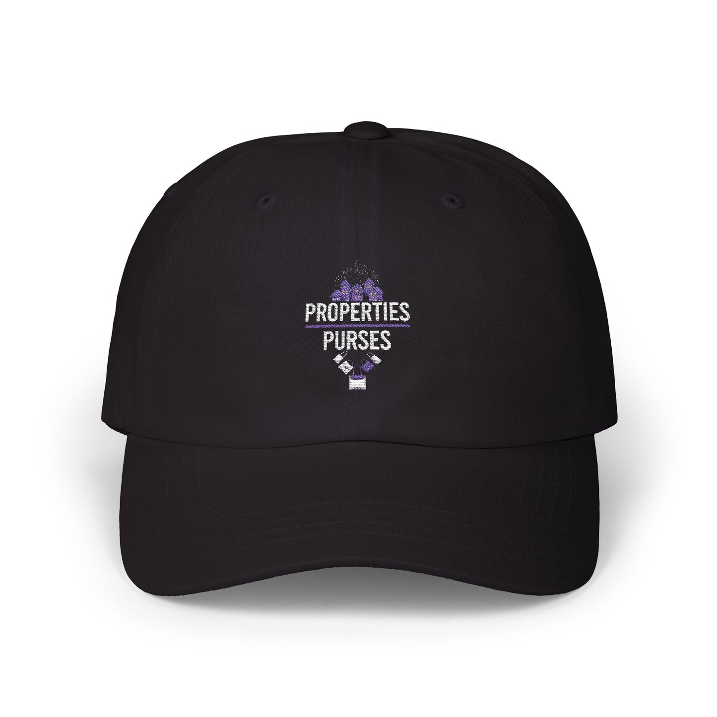 Classic Cap with Properties & Purses Design - Stylish Everyday Hat