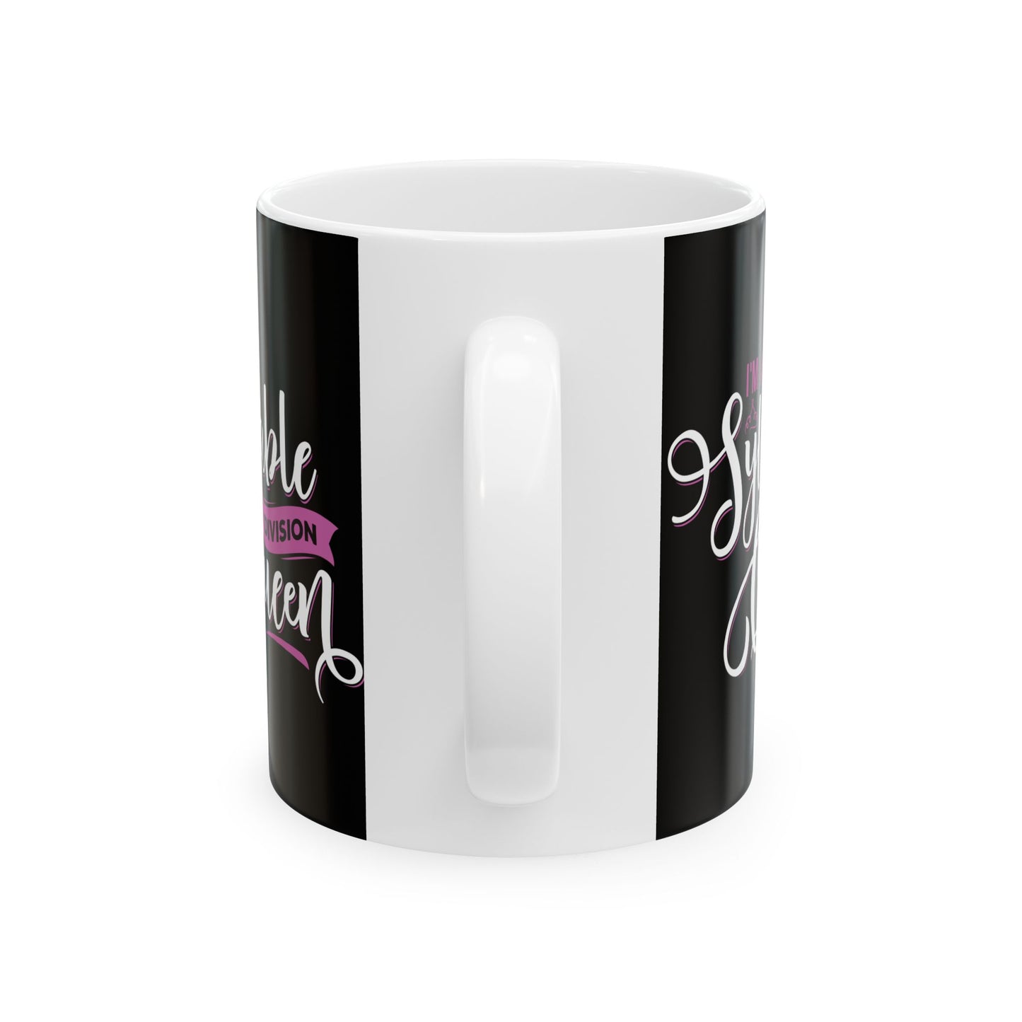 Stylish Black Ceramic Mug - "Syllable Queen" - Perfect Gift for Tea and Coffee Lovers!