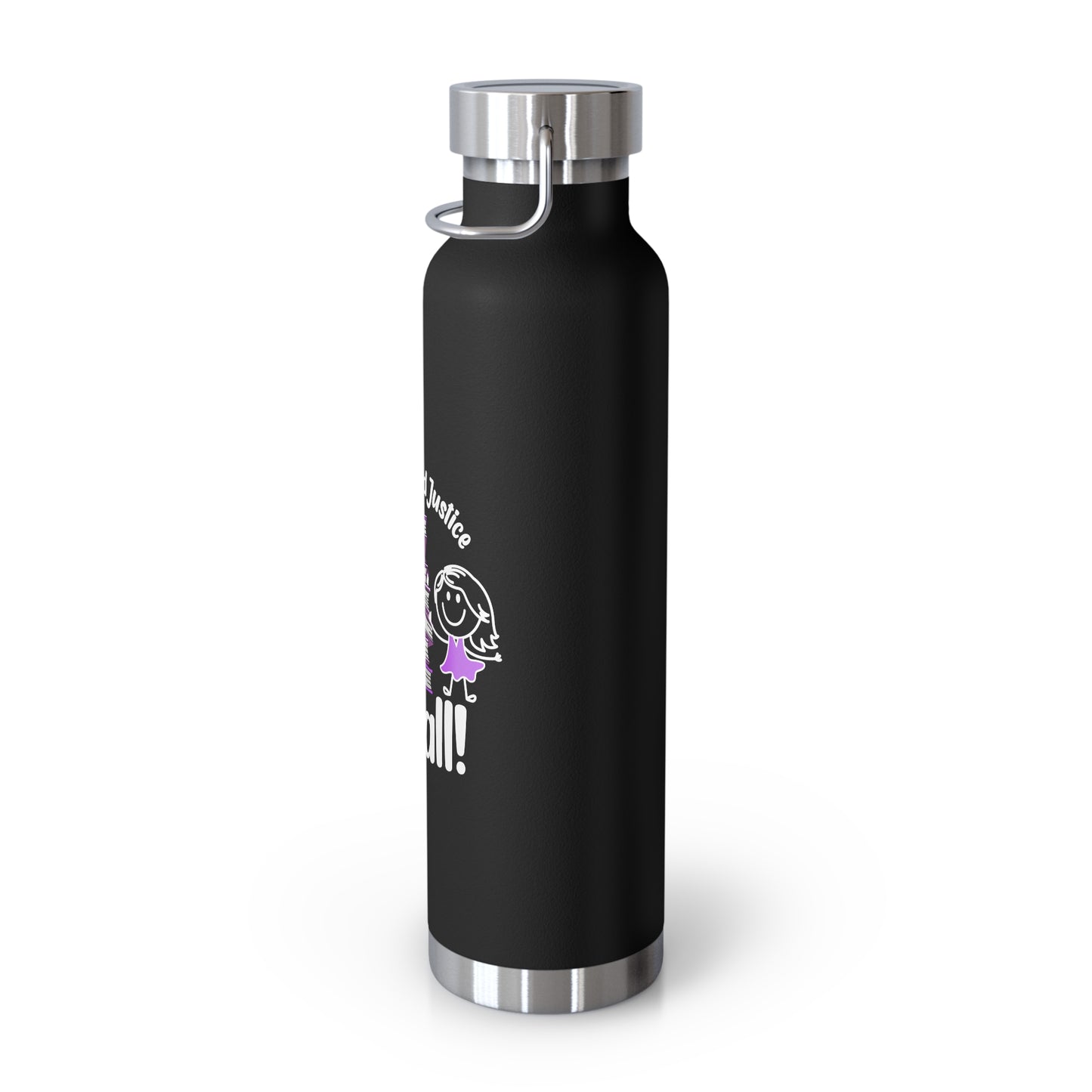 Literacy & Justice Insulated Water Bottle - 22oz Educational Gift