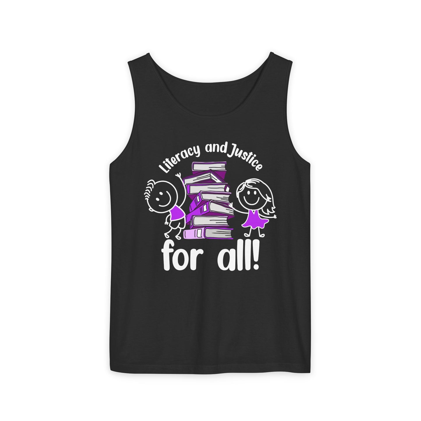 Unisex Literacy and Justice Tank Top for All