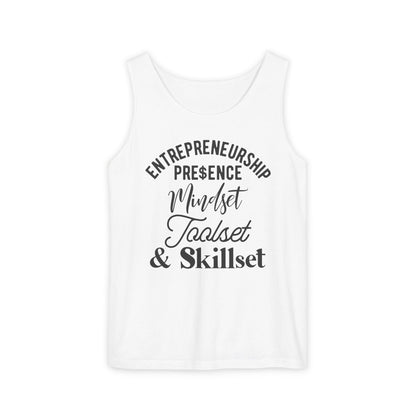 Entrepreneurship Mindset Tank Top - Unisex Garment-Dyed Activewear
