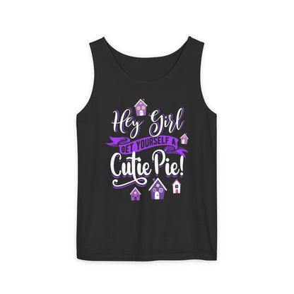 Hey Girl Cutie Pie Unisex Tank Top - Perfect for Summer Vibes & Casual Wear