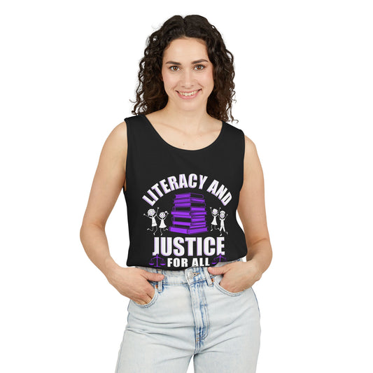 Literacy and Justice Unisex Tank Top