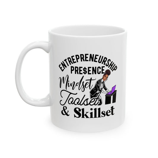 Entrepreneurship Ceramic Mug - 11oz & 15oz, Perfect Gift for Business Enthusiasts