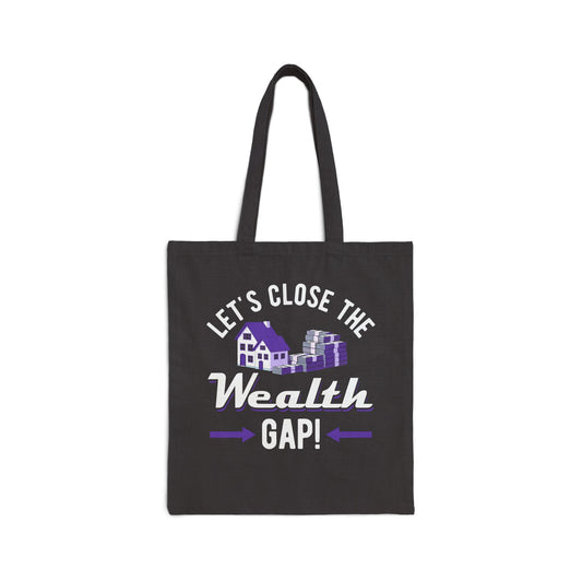 Wealth Gap Awareness Cotton Canvas Tote Bag