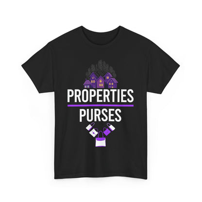 Properties and Purses Unisex Heavy Cotton Tee - Perfect for Real Estate Enthusiasts