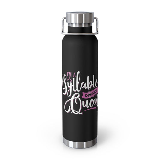Syllable Queen Copper Insulated Water Bottle - 22oz