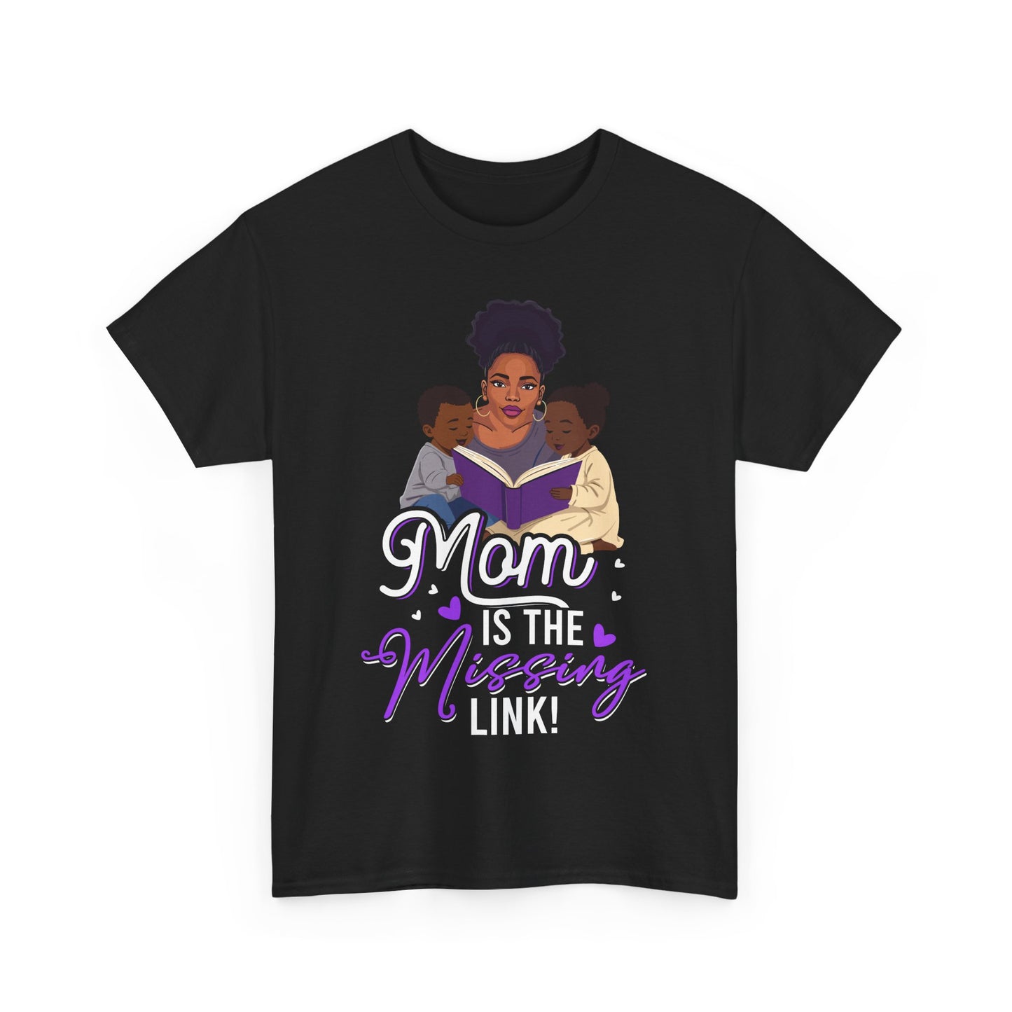 Mom Is The Missing Link Unisex Heavy Cotton Tee