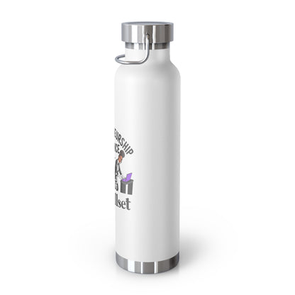 Entrepreneurship Mindset Insulated Water Bottle, 22oz - Ideal for Professionals & Leaders