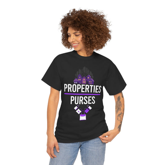 Properties and Purses Unisex Heavy Cotton Tee - Perfect for Real Estate Enthusiasts