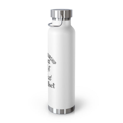 Motivational Insulated Water Bottle - 22oz 'Entrepreneurship Mindset & Skillset'