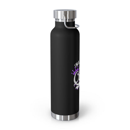 Vacuum Insulated Water Bottle - "I'm a Syllable Queen" - 22oz