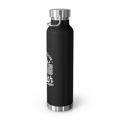 Wealth Gap Insulated Water Bottle - 22oz Copper Vacuum Flask