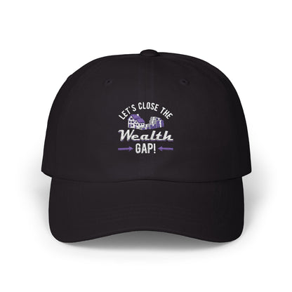 Wealth Gap Awareness Cap - Adjustable Classic Black Hat