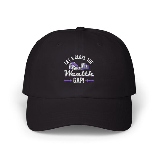Wealth Gap Awareness Cap - Adjustable Classic Black Hat