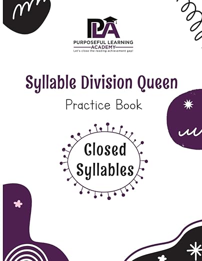 Syllable Division Queen Practice Guide: Closed Syllables