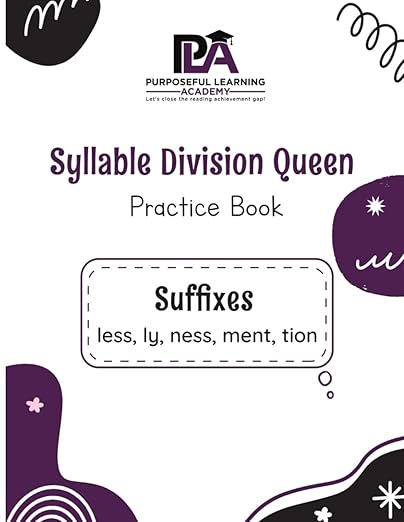 Syllable Division Queen Practice Guide: Suffixes