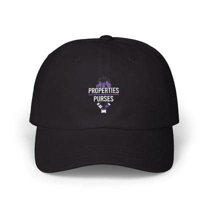 Classic Cap with Properties & Purses Design - Stylish Everyday Hat