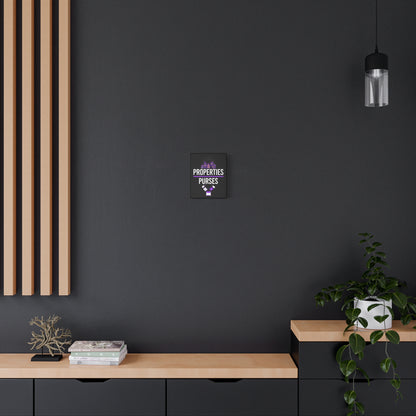 Properties & Purses Wall Art - Stylish Canvas Decor for Real Estate Lovers