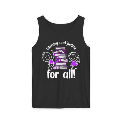 Unisex Literacy and Justice Tank Top for All