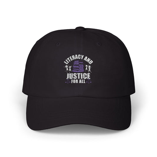 Literacy and Justice Cap - Classic Adjustable Hat for Awareness and Style